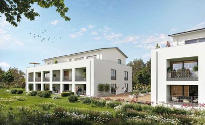 Moderne Erdgeschosswohnung mit Loggia   – Stilvoll wohnen am Auerberg in Nordheim