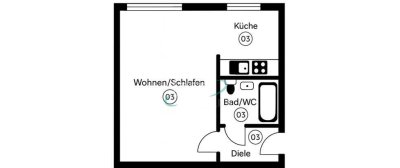 Attraktive, provisionsfreie 1-Zimmer-Wohnung – ohne Kaufnebenkosten