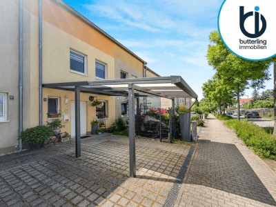 Familienfreundliches Reihenmittelhaus mit Terrasse, großem Wellnessbad und Carport