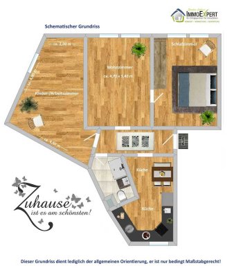 Wohnerlebnis mit Flexibilität: Helle 3,5-Zimmer-Wohnung im 1. OG, mit Gemeinschaftsgarten