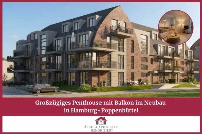 Großzügiges Penthouse mit Balkon im Neubau in Hamburg-Poppenbüttel