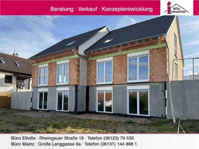 **Neubau-Erstbezug in Stadecken-Elsheim** Luxuriöse Doppelhaushälfte in gewachsener 1-A Wohnla