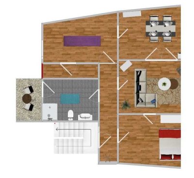 Gemütliche, renovierte Wohnung im Zentrum von Saarlouis