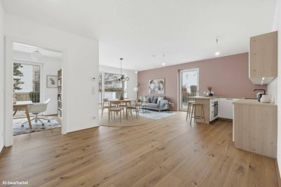 PROVISIONSFREI! Harmonisch konzipierte 4-Zimmer-Wohnung | 2 Bäder | Rundum-Terrasse