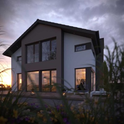 Baugrundstück mit Neubau - Einfamilienhaus in schöner Lage