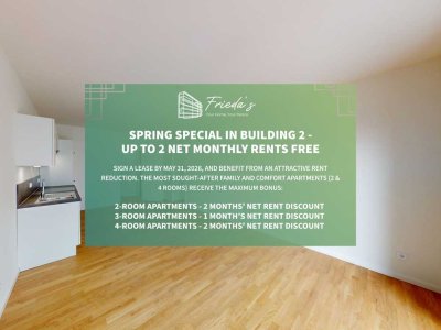 Elegantes Wohnen: 2-Zimmer-Wohnung mit moderner Einbauküche und Balkon