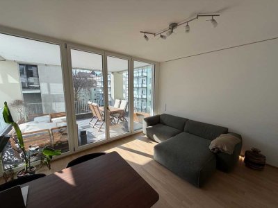 Reserviert: Stilvolle 2-Zimmer-Eigentumswohnung mit großer Terrasse in begehrter Ulmer Weststadt