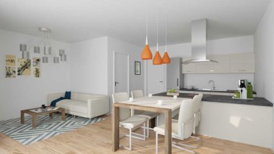 Lichtdurchflutete 2-Zimmer-Stadtblick-Wohnung mit Garten (WE 03)