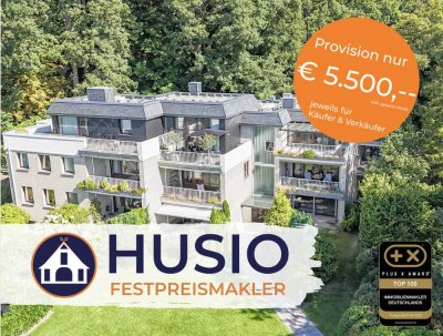 Direkt am Strand - Terrassenwohnung über zwei Ebenen mit Elbblick