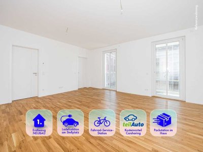 Familienwohnung mit 5 Zimmern im modernen Neubau mit niedrigsten Nebenkosten