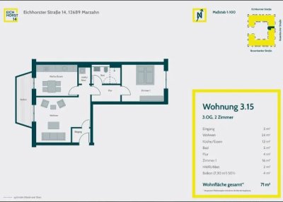 Exklusive, geräumige, helle 2-Zimmer-Wohnung mit hochwertiger Ausstattung zu vermieten