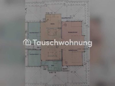 Tauschwohnung: 3 Raumwohnung mit Dachterrassen gegen 5 Raumwohnung tauschen