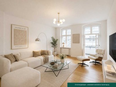 Attraktive, bezugsfreie 
1-Zimmerwohnung mit Balkon 
in begehrter Prenzlauer Berg Lage