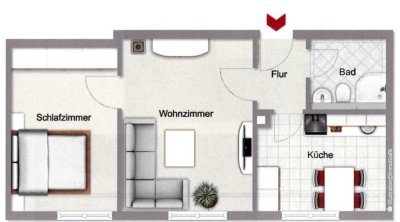 Attraktive 2-Zimmer-Wohnung mit EBK in Bad Wörishofen