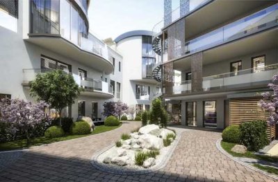 Moderne 2-Zimmer-Wohnung - 88 m² mit Kochinsel, Terrasse  hochwertiger Ausstattung in FÜ-Dambach