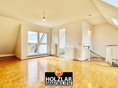 WOHNEN AUF ZWEI EBENEN – HELLE MAISONETTE MIT 3 BALKONEN, 2 BÄDERN & TG-PLATZ IN BONN HOLZLAR