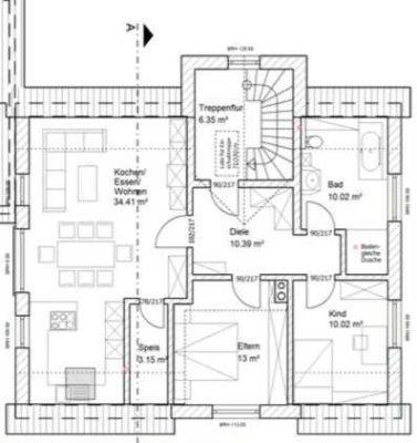 Moderne 3-Zimmer Dachgeschosswohnung in Kaisheim