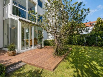 Erdgeschosswohnung mit Wintergarten & eigenem Gartenanteil in Harburg