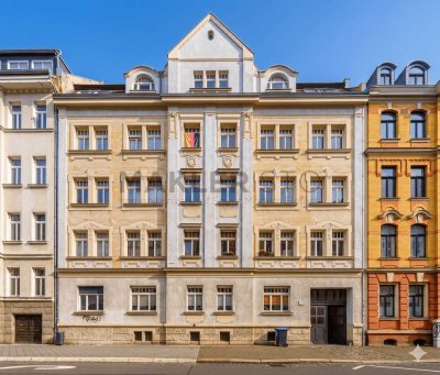 **4,6% Rendite – 2022 Sanierte 2-Raumwohnung mit Balkon & Parkett in Stötteritz**