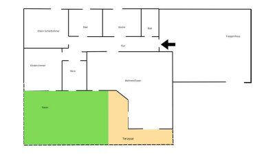 Stilvolle 4-Zimmer-Erdgeschosswohnung mit gehobener Innenausstattung mit Balkon in Gilching