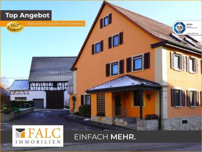 Anwesen mit Charme und Scheune, auch für große Familien - FALC Immobilien Heilbronn