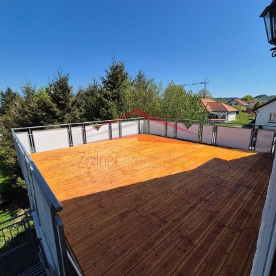 3 Zimmerwohnung mit riesiger Dachterrasse und einem Ausblick über Westhausen