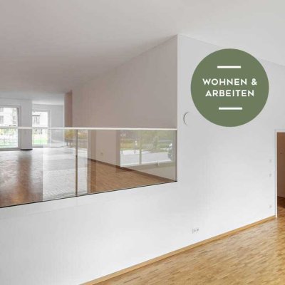 Wohnen und Arbeiten unter einem Dach mit wunderschönem Garten und separatem Zugang zum Büro