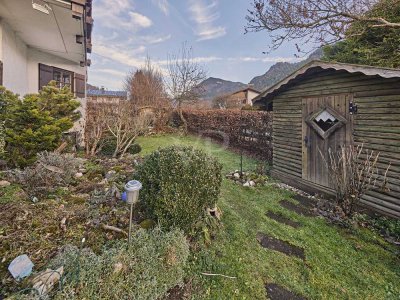 Wohnen in den Bergen: Großzügige Wohnung mit Terrasse, Garten, TG, Stpl.