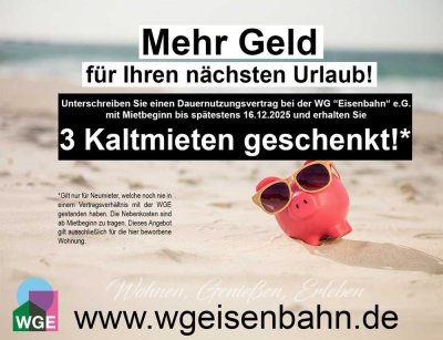 Wohnung mit Balkon ins Grüne!