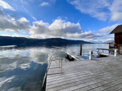 EIN TRAUM WIRD WAHR! HOCHWERTIG AUSGESTATTETE GARTENWOHNUNG MIT MAGISCHEM AUSBLICK UND SEEGRUNDSTÜCK AM WUNDERSCHÖNEN MILLSTÄTTER SEE!
