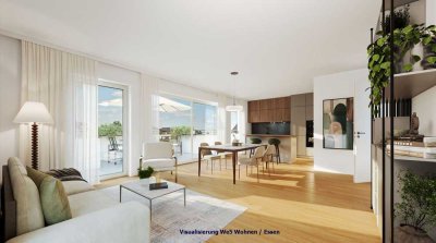 Barrierefreies Penthouse -  3Zi. + rundumlaufende Dachterrasse + Lift  + 2 Tageslichtbäder, U6