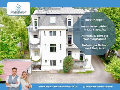 Eigennutzer aufgepasst! Bezugsfreie 3-Zimmer-Wohnung im sanierten Altbau in Dresden-Blasewitz!
