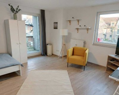 Gemütlich möblierte und helle Apt.-Wohnung mit Balkon in ruhiger Lage in Hiltrup-West