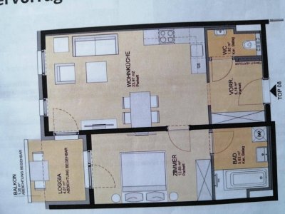50m2 sehr praktische Singelwohnung nahe Wien