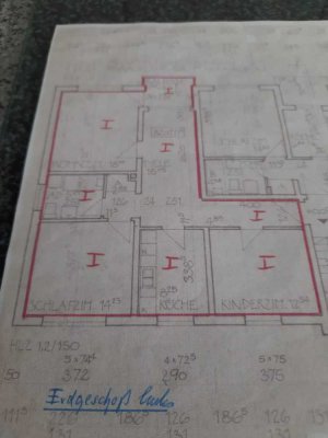 Helle 3 Zimmer Wohnung  mit Balkonblick ins Grüne