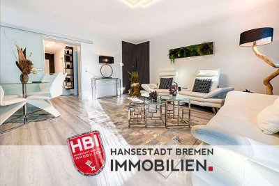 Osterholz / Vollmöblierte, top-sanierte 3-Zimmerwohnung mit Sonnenloggia und Garage in ruhiger Lage