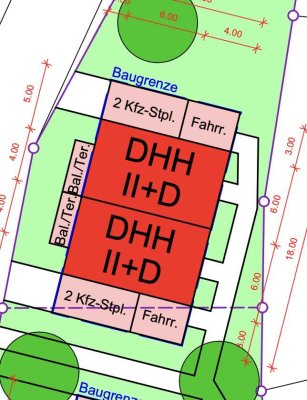 Wir bauen für Sie - Doppelhaushälfte in ruhiger Waldrandlage