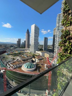 Exklusive 2-Zimmer-Wohnung im EDEN Tower (21. OG) mit großer Terrasse, Skylineblick, Concierge, Gym