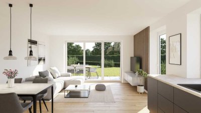 Grün gelegen an der Teichaue --3,5-Zimmer-Terrassenwohnung