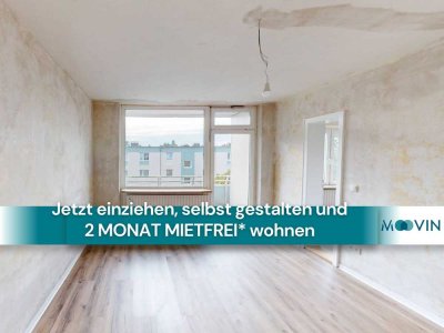Schön geschnittene 3-Zimmer-Wohnung mit BALKON und EBK