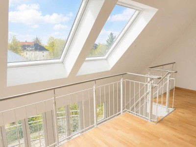 3-Raum Maisonette-Wohnung auf drei Ebenen mit zwei Balkonen + zwei Bäder & Stellplatz