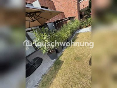 Tauschwohnung: Neubau 3 Zi, EBK, Terrasse mit Rasen, WG geeignet, Haustiere