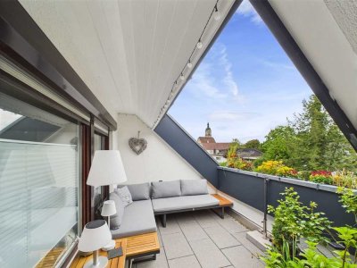 Ein Traum. 3,5 Zi.-Maisonette-Whg. Zentrum Neuhausen a. d. F., EBK, 2 Balkone, TLB, Keller, 2 x ASR