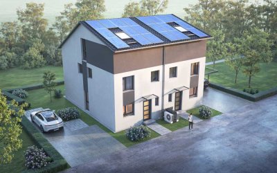 Neubau -Doppelhaushälfte inkl. Grundstück im Neubaugebiet in 76470 Ötigheim