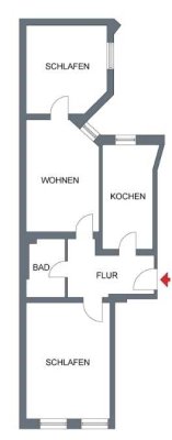 3-Raum-Whg., Paulusviertel