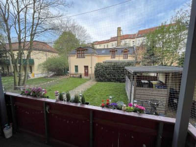 "schöne und ruhige 2-Zimmer Wohnung mit Balkon im Süden Leipzigs"