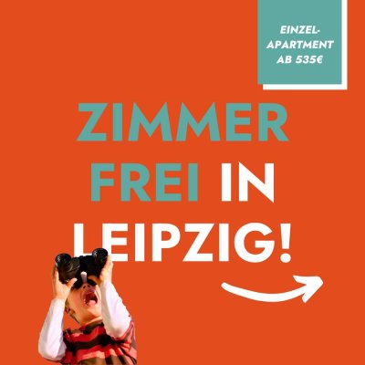 Voll möbliertes Studentenapartment in Leipzig