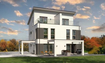 GEHOBENES DOPPELHAUS AUF 2,5 ETAGEN. MIT GRUNDSTÜCK!