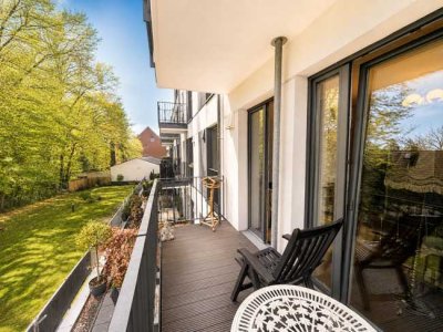 Modernes Wohnen mit Balkon: Stilvolle 2-Zimmer-Neubauwohnung in Hamburg-Sasel