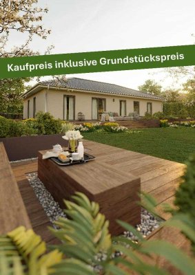 Mit Grundstück: Der massive Bungalow für Familien, die sich Flexibilität wünschen in
